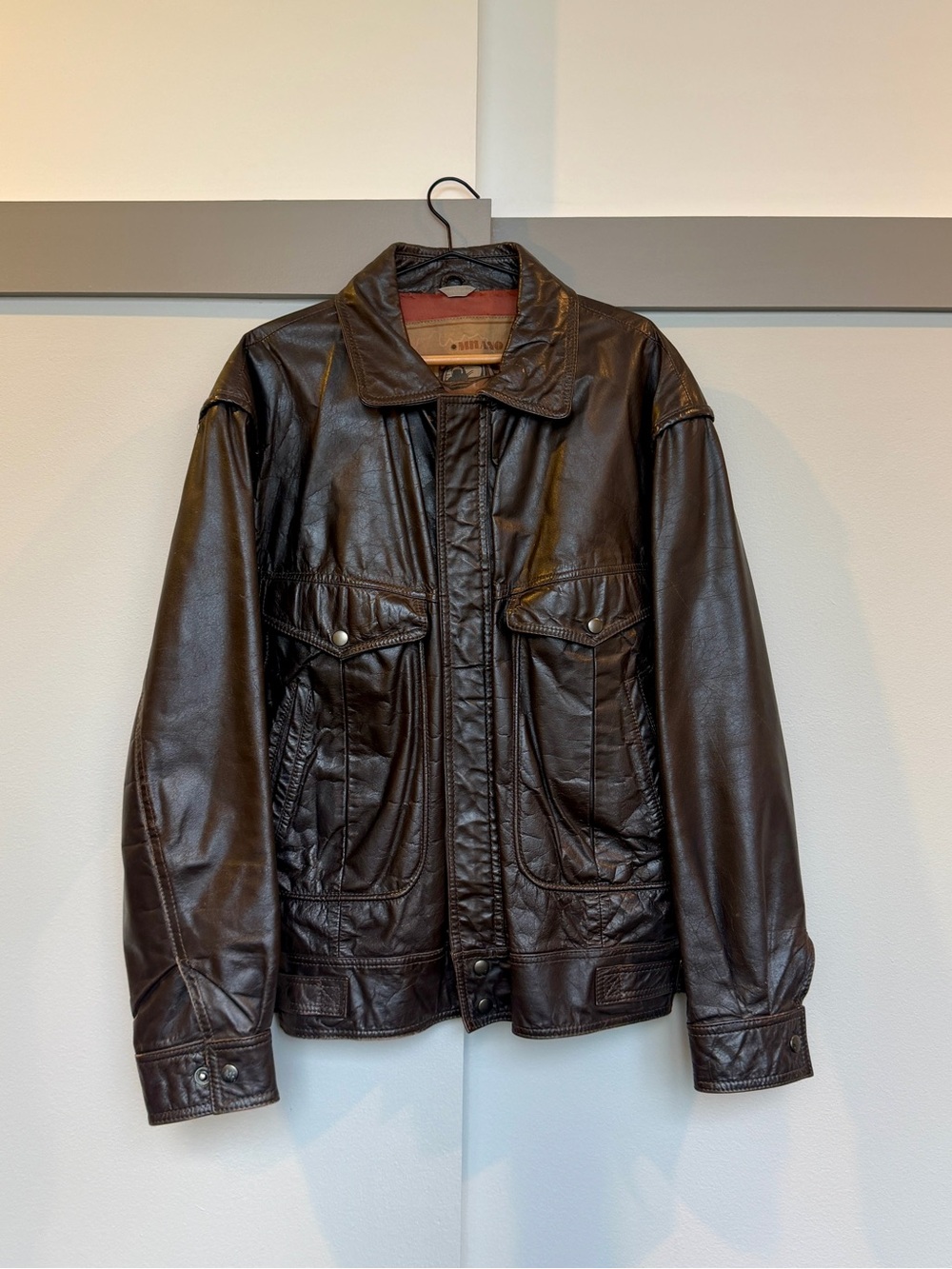 🤎 Vintage Members Only Milano Genuine Leather Jacket